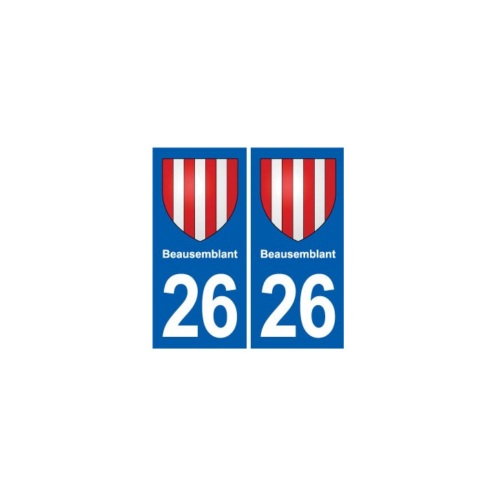 26 Dieulefit blason autocollant plaque stickers ville