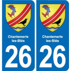 26 Dieulefit blason autocollant plaque stickers ville