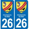 26 Dieulefit blason autocollant plaque stickers ville