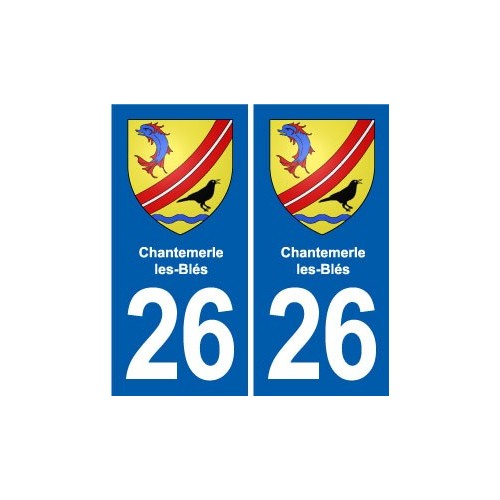 26 Dieulefit blason autocollant plaque stickers ville