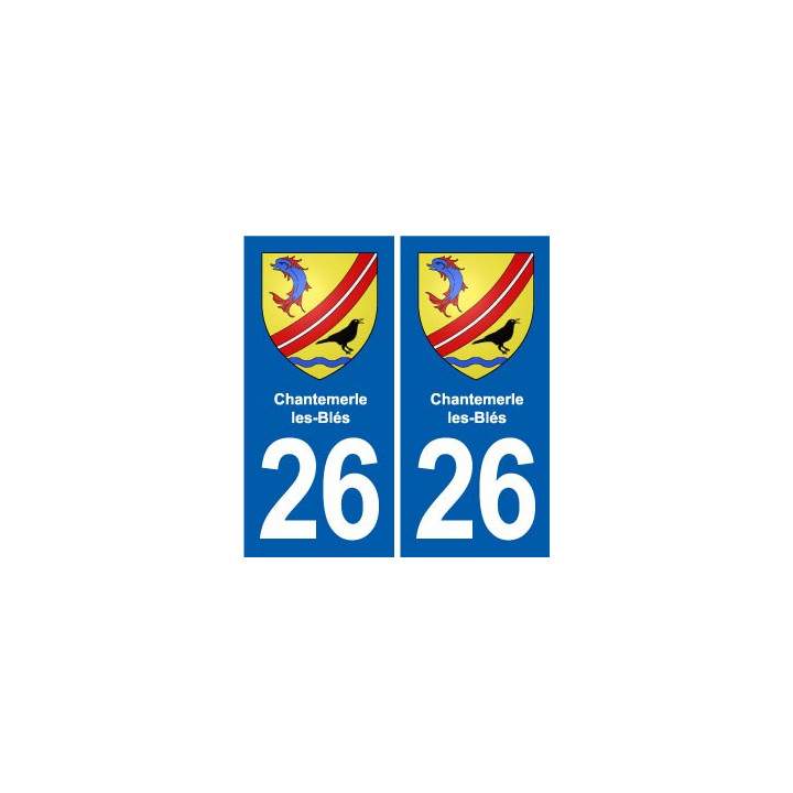 26 Dieulefit blason autocollant plaque stickers ville