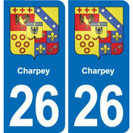26 Dieulefit blason autocollant plaque stickers ville