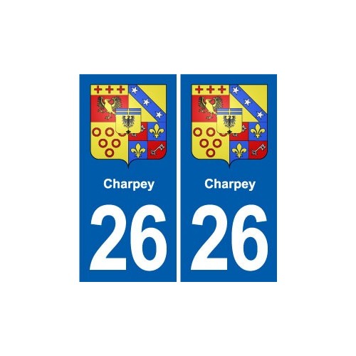 26 Dieulefit blason autocollant plaque stickers ville