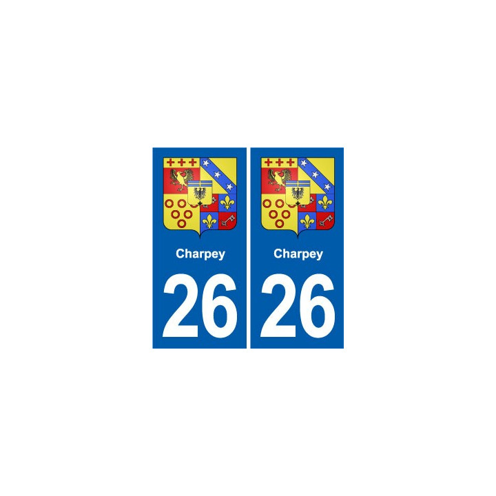 26 Dieulefit blason autocollant plaque stickers ville