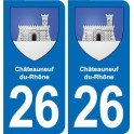 26 Dieulefit blason autocollant plaque stickers ville