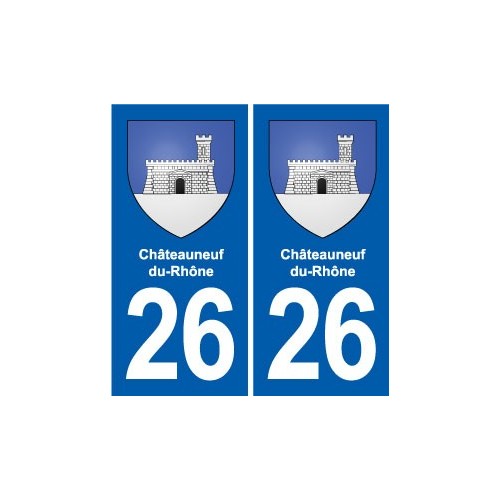 26 Dieulefit blason autocollant plaque stickers ville