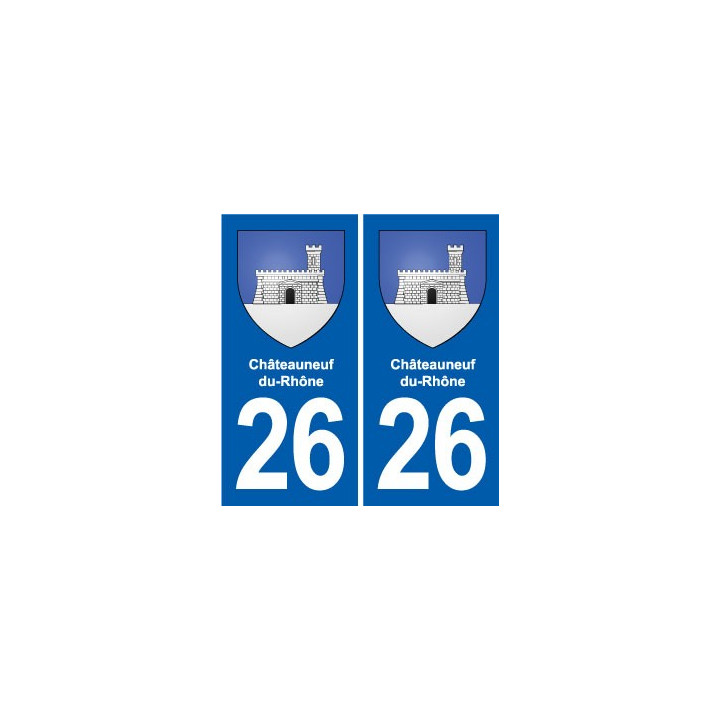 26 Dieulefit blason autocollant plaque stickers ville