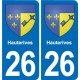 26 Dieulefit blason autocollant plaque stickers ville