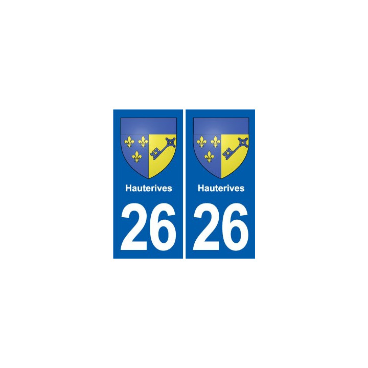 26 Dieulefit blason autocollant plaque stickers ville