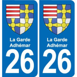 26 Dieulefit blason autocollant plaque stickers ville