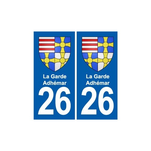 26 Dieulefit blason autocollant plaque stickers ville