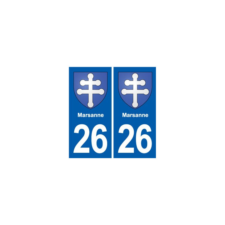 26 Dieulefit blason autocollant plaque stickers ville