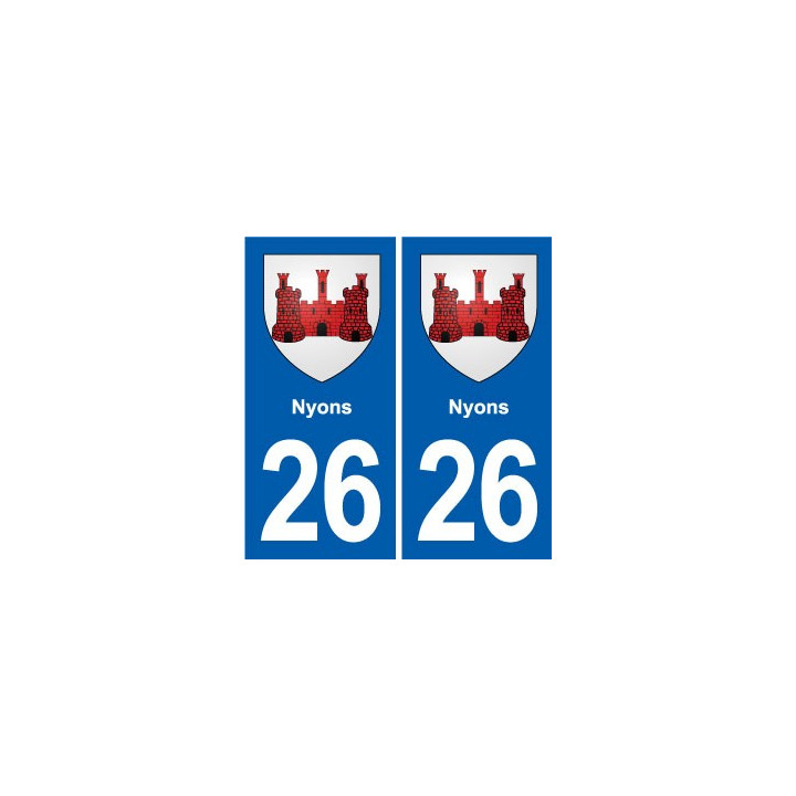 26 Dieulefit blason autocollant plaque stickers ville