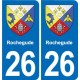 26 Dieulefit blason autocollant plaque stickers ville