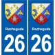 26 Dieulefit blason autocollant plaque stickers ville