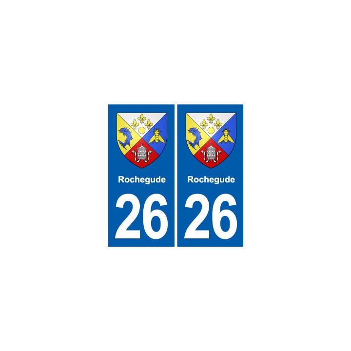 26 Dieulefit blason autocollant plaque stickers ville