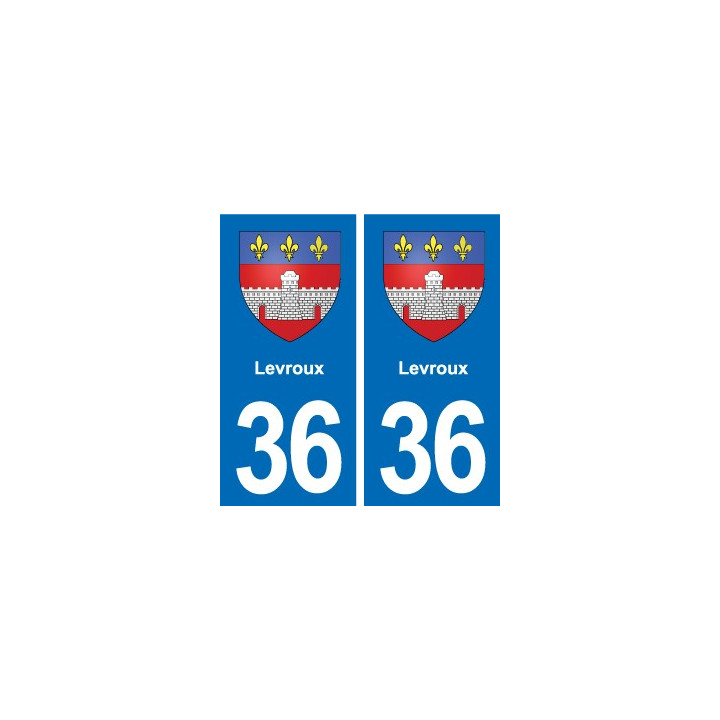 36 Vatan blason ville autocollant plaque stickers