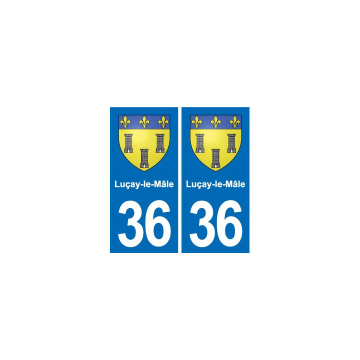 36 Vatan blason ville autocollant plaque stickers