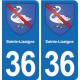36 Vatan blason ville autocollant plaque stickers