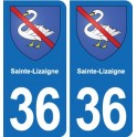 36 Vatan blason ville autocollant plaque stickers