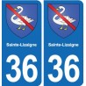 36 Vatan blason ville autocollant plaque stickers