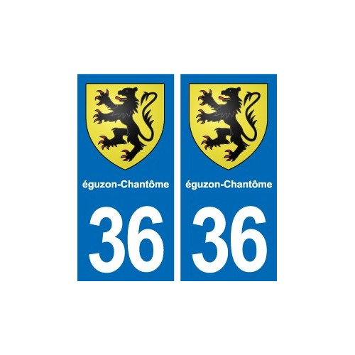 36 Vatan blason ville autocollant plaque stickers