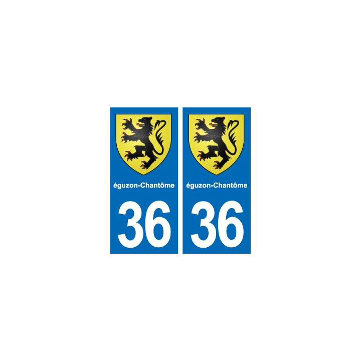 36 Vatan blason ville autocollant plaque stickers