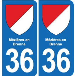 36 Vatan blason ville autocollant plaque stickers