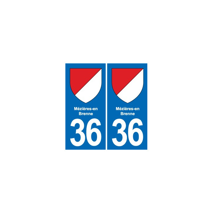 36 Vatan blason ville autocollant plaque stickers