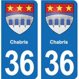 36 Vatan blason ville autocollant plaque stickers
