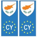 Chypre europe drapeau Autocollant