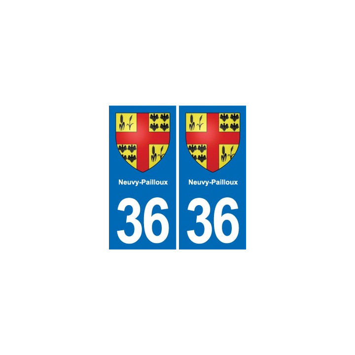 36 Vatan blason ville autocollant plaque stickers