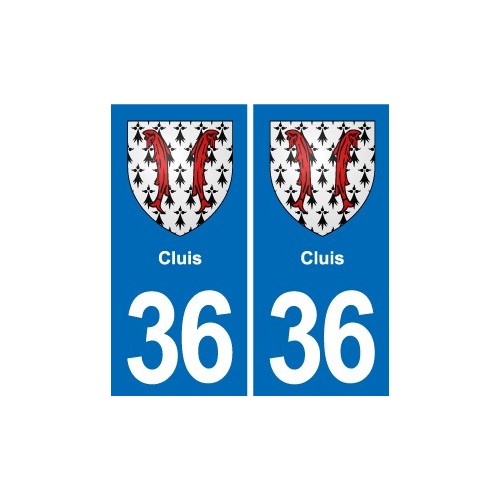36 Vatan blason ville autocollant plaque stickers