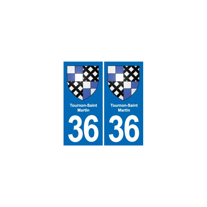 36 Vatan blason ville autocollant plaque stickers