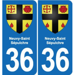 36 Vatan blason ville autocollant plaque stickers
