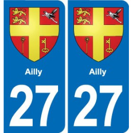 27 Léry blason autocollant plaque stickers ville