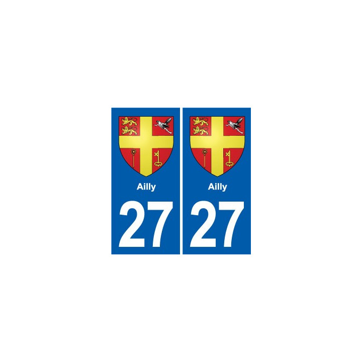 27 Léry blason autocollant plaque stickers ville
