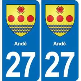 27 Léry blason autocollant plaque stickers ville
