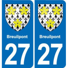 27 Léry blason autocollant plaque stickers ville