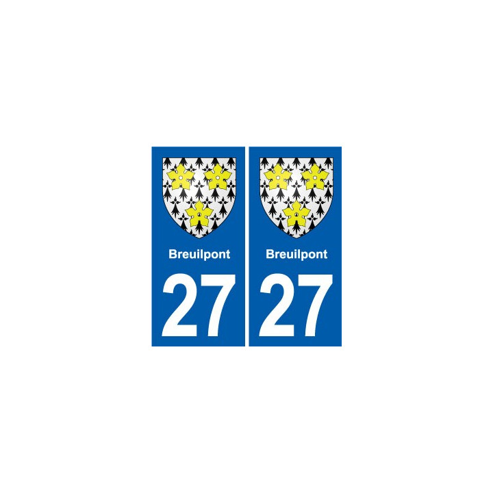 27 Léry blason autocollant plaque stickers ville