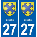 27 Léry blason autocollant plaque stickers ville