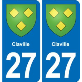 27 Léry blason autocollant plaque stickers ville