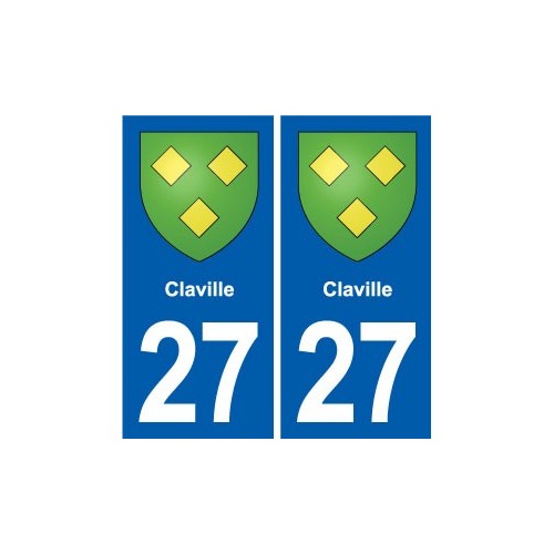 27 Léry blason autocollant plaque stickers ville