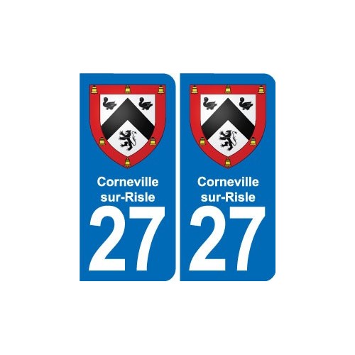 27 Léry blason autocollant plaque stickers ville