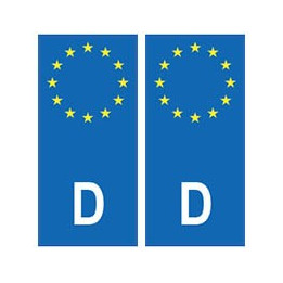 Deustchland Allemagne europe autocollant plaque