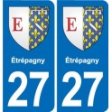 27 Léry blason autocollant plaque stickers ville