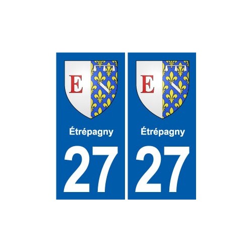 27 Léry blason autocollant plaque stickers ville