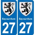 27 Léry blason autocollant plaque stickers ville