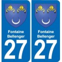 27 Léry blason autocollant plaque stickers ville