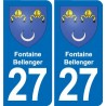 27 Léry blason autocollant plaque stickers ville